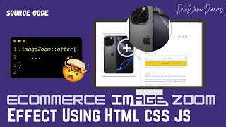 Interactive Image Zoom Animation | HTML CSS JavaScript | Product Showcase Effect