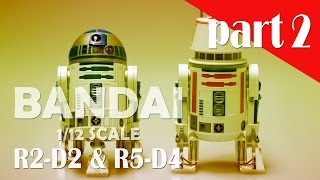 반다이 스타워즈 프라모델 시리즈 리뷰 R2-D2 \u0026 R5-D4 part2 Bandai StarWars PlasticModel