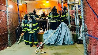 FDNY BOX 0958 - FDNY BATTLING A 10-77 HIGH RISE FIRE IN A MULTIPLE DWELLING ON AMSTERDAM AVENUE, NYC