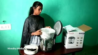 Preethi Primo Flora Electric Cooker || How To Cook Veg Rice in Tamil