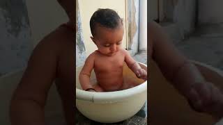 Shanvi taking bath on a bath tub