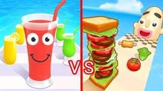 Juice Run 🆚 Sandwich Runner (help me)