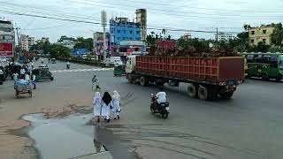 Bangladesh road Time laps.  NOYABAZAR Bissho road, Chittagong