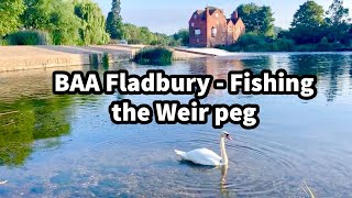 BAA Fladbury - Fishing the Weir Peg for River Avon Barbel \u0026 Chub Jul-22 EP12