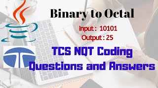 Convert Binary To Octal | TCS NQT coding problem (Solved)