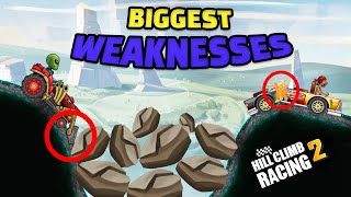 🤔EVERY VEHICLE’S BIGGEST WEAKNESS😆 Hill Climb Racing 2 vehicle compilation