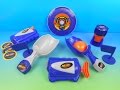 2015 NERF SET OF 5 McDONALDS HAPPY MEAL COLLECTION TOYS VIDEO REVIEW