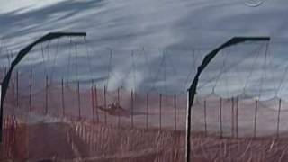 Lanning hits fence hard in Kitzbuhel