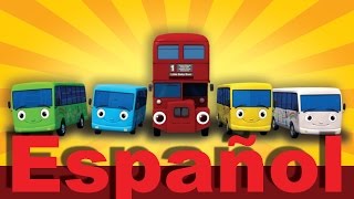 Diez autobuses (de Las ruedas del autobús) | Canciones infantiles | LittleBabyBum