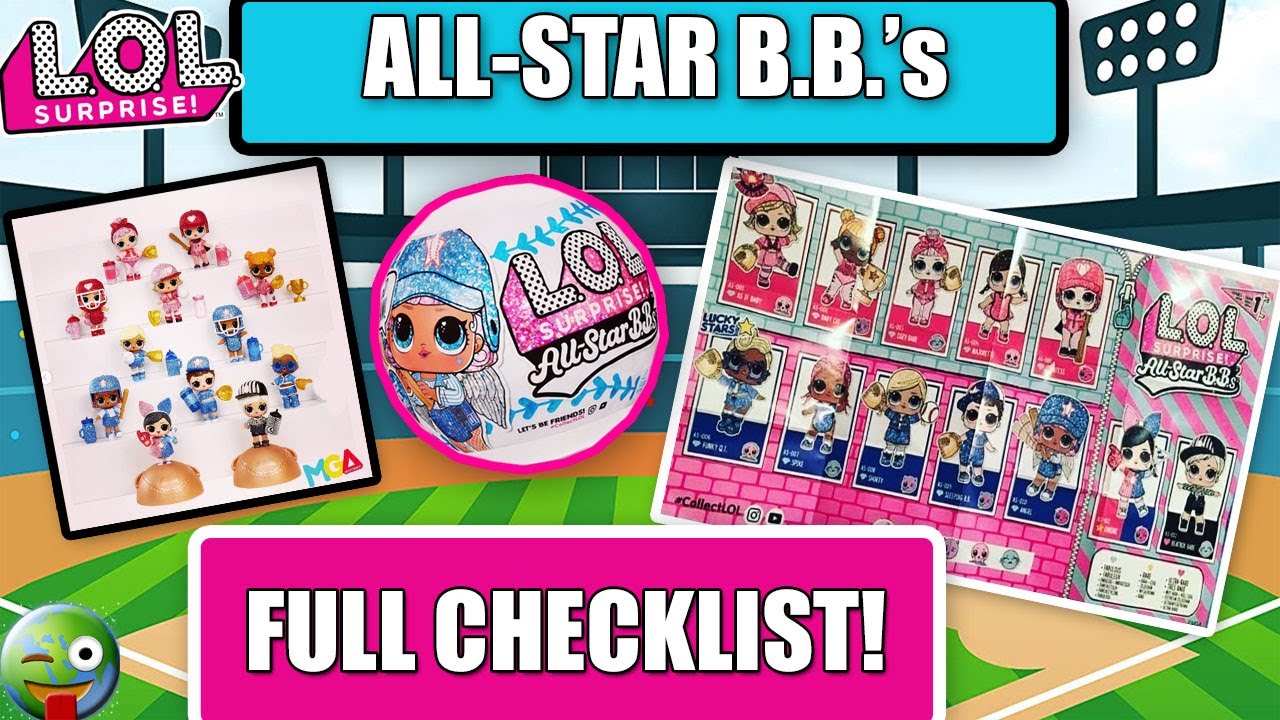 LOL SURPRISE ALL-STAR B.B.'s FULL CHECKLIST REVEAL! - YouTube