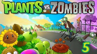 Прохождение Plants vs. Zombies #5 ОПЯТЬ ДЕТСКИЙ САД!!