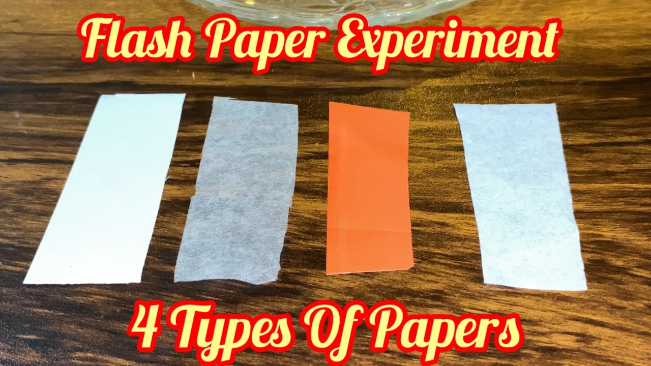 Flash Paper Fire Experiment Highly Flammable Paper Youtube