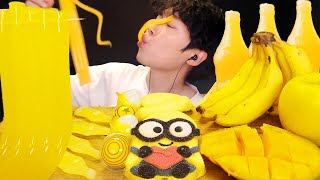 ASMR 💛 YELLOW JELLY PARTY 다양한 노란 디저트 먹방 DESSERTS CANDY MUKBANG EATING SOUNDS MUKBANG 💛