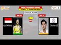 jadwal semifinal badminton asia 2025 hari ini ~ indonesia vs thailand ~ china vs jepang