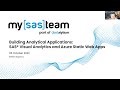 Building Analytical Applications Using SAS VA and Azure Static Webapps