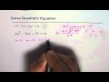 Solve Quadratic Equation with Quadratic Formula