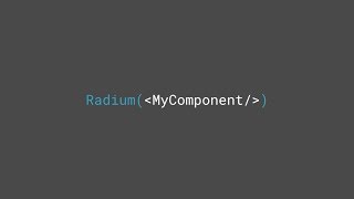 Styling React Components Preview: Radium
