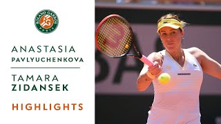 Anastasia Pavlyuchenkova  vs Tamara Zidansek - Semifinals Highlights I Roland-Garros 2021