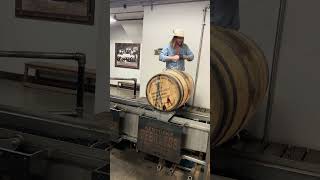 Dumping A Barrel of Bourbon at #Kentucky Peerless in #Louisville Kentucky