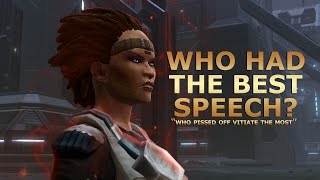 SWTOR: Rise of the Emperor - Who had the best speech?