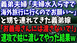 【スカッと】義弟夫婦「夫婦水入らずで海外旅行に行くのでお願い～」と甥を連れてきた→義弟嫁「お義母さんには渡さないで！」と言い甥を置いて行ったので、秒で義母に渡してやった結果