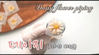 데이지 꽃 파이핑하기 (3가지버전) daisy flower piping