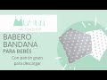 Babero bandana para bebé paso a paso - con patrón gratis // Mumbai funshop