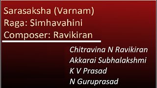 Ravikiran’s Simhavahini Varnam | Performed by the Composer | Akkarai Subhalakshmi | K V Prasad |