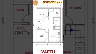 Vastu House Design 25' X 36' // 100 SQYDS House Map // House Plan #shorts #AShortADay