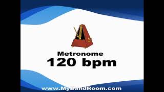 Metronome 120 bpm  - 5 minutes - Just a click