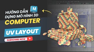 Hướng dẫn dựng mô hình 3D Computer | Part 07 - UV Layout | CG3D TUTORIAL #maya #cg3d