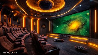 Galactic Theater Nights | Mystical Space Atmosphere \u0026 Starry for an Immersive Movie Experience 🌠🎬