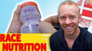 Water bottle TRIATHLON RACE NUTRITION trick