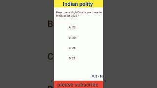 Indian polity || How many High court in India || #viral  #shorts 🔥🔥