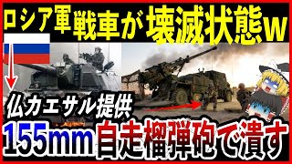 【ゆっくり解説】ロシア軍、敗北寸前！ウクライナ軍の「カエサル 155mm自走榴弾砲」で戦車が次々と破壊される【ウクライナ情勢】