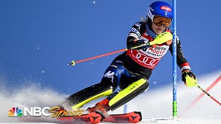 MIKAELA SHIFFRIN IS BACK: dominating slalom run in return from injury seals 96th WC win | NBC Sports