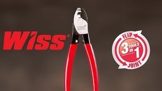 Crescent | Wiss Flip Joint: Cable Cutter - Sheath Knife - Wire Stripper - In One Tool (0890CSFW)