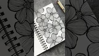 Floral Zentangle Art -2 #zentangle #zentangleart #basic #stepbystep #finelineart