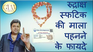 रुद्राक्ष स्फटिक की माला पहनने के फायदे // Rudraksha Sphatik Mala Benefits