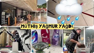 BERBER DÜKKANIMIZI SU BASTI💦GİRİŞTEKİ MERMERİ YAPIŞTIRMAYINCA SONUÇ BU🤷🏼‍♀️EN AZINDAN TEMİZLENDİ