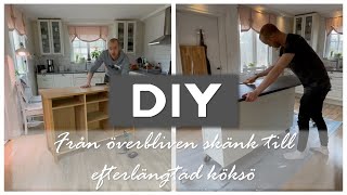 DIY Gör det själv, från överbliven skänk till efterlängtad köksö