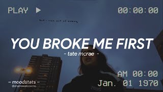 Tate McRae - you broke me first (WhatsApp Status)