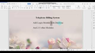 Java Swing | Telephone Billing System | 18304 #java #javaswing #bscs6ea