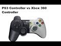 PS3 Controller Vs Xbox 360 controller Comparison  [JF Gadgets]