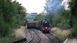 1T57 15 Guinea Special 45231 \u0026 44932(44781) on a go slow climbing into Darwen Station 11 August 2013