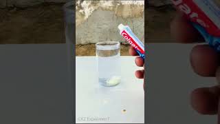 Water and shampoo + Colgate easy science experiment #shorts #trending #new #viralvideo