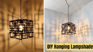 How to make a trendy hanging lampshade | DIY lampshade ideas | DIY hanging lamp | Hanging lamp ideas