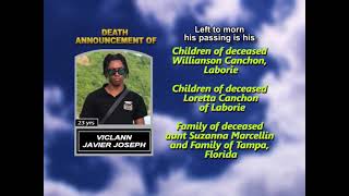 Viclann Javier Joseph ~ Long Obituary