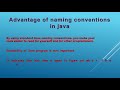 Java Naming conventions