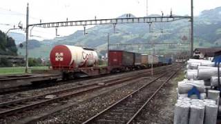 Rail4Chem + Veolia intermodal train - Schwiz